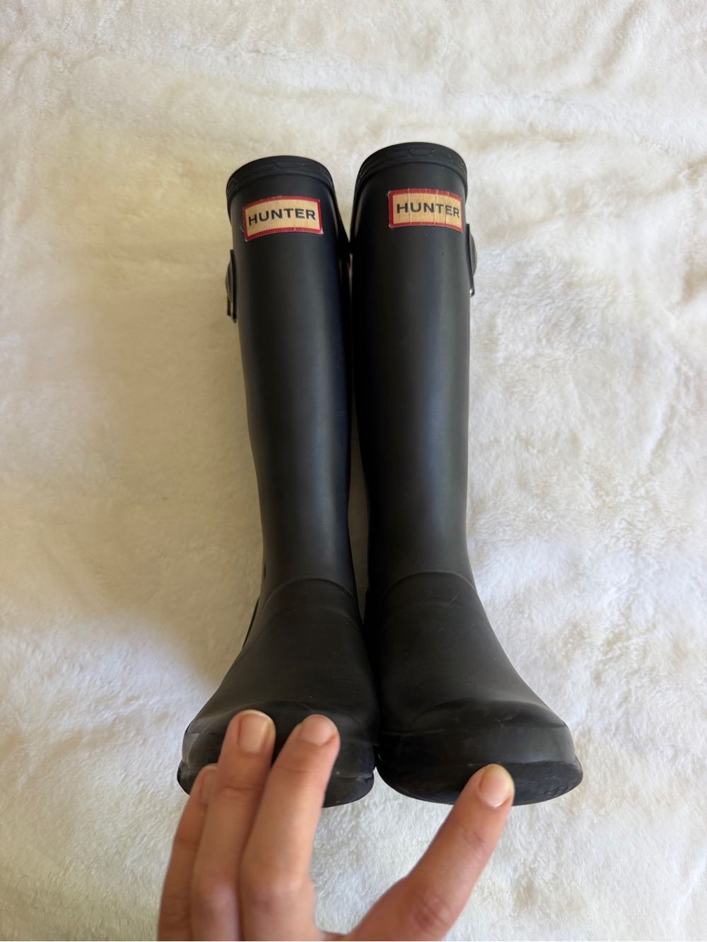 Hunter Boots Black Tall Girl’s Size 3 - Picture 9 of 14